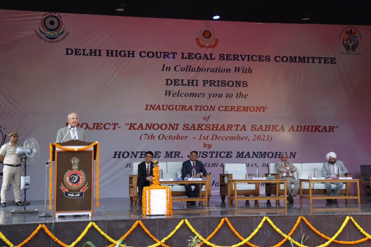 Delhi High Court Legal Services Committee Launches Kanooni Saksharta - Sabka Adhikar in Tihar Jail Delhi High Court Legal Services Committee Launches Kanooni Saksharta - Sabka Adhikar in Tihar Jail